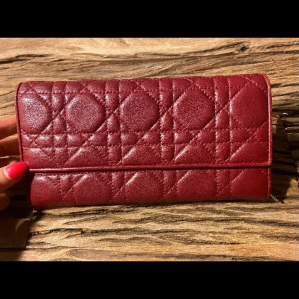 Authentic Lady Dior LambSkin Wallet MSRP $1700